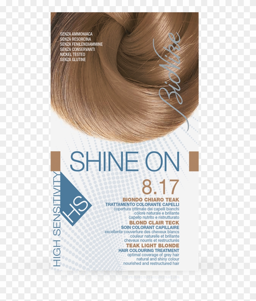 17 Teak Light Blonde Hair Colouring Treatment - Bionike Shine On 8.17 Clipart