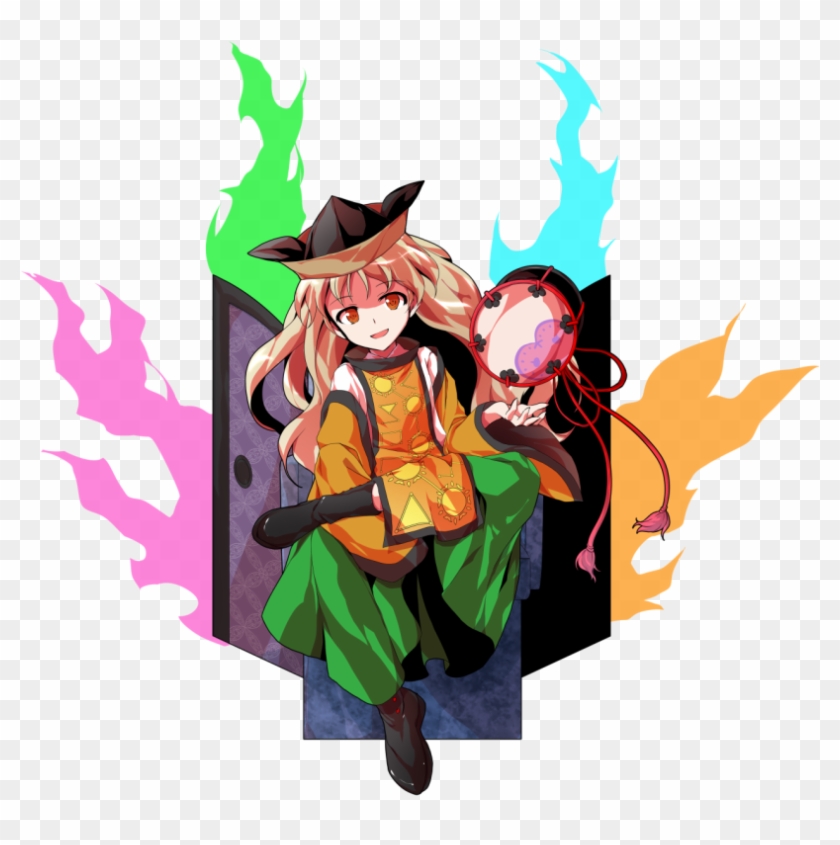 D Alphes Bangs Black Footwear Blonde Hair Blue Fire - 東方 ラスボス Clipart