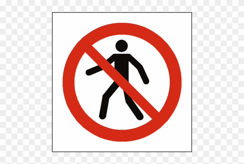 No Thoroughfare Symbol Label - No Access For Unauthorised Persons Clipart