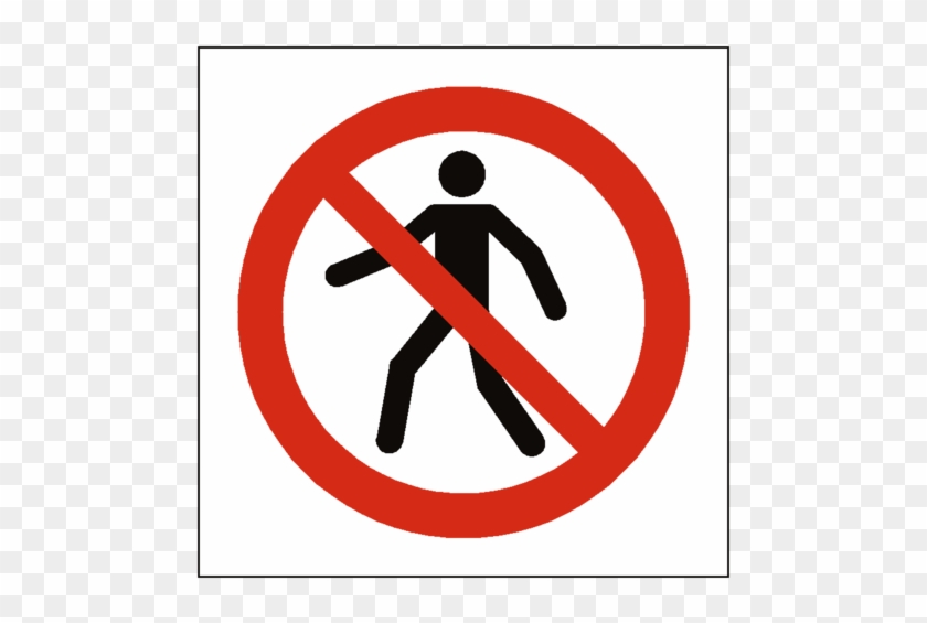 No Thoroughfare Symbol Label - No Access For Unauthorised Persons Clipart #3250566