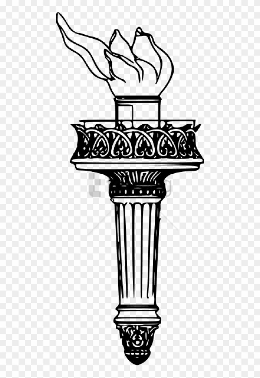 Free Png Liberty Torch Png Image With Transparent Background - Statue Of Liberty Torch Vector Clipart #3250606