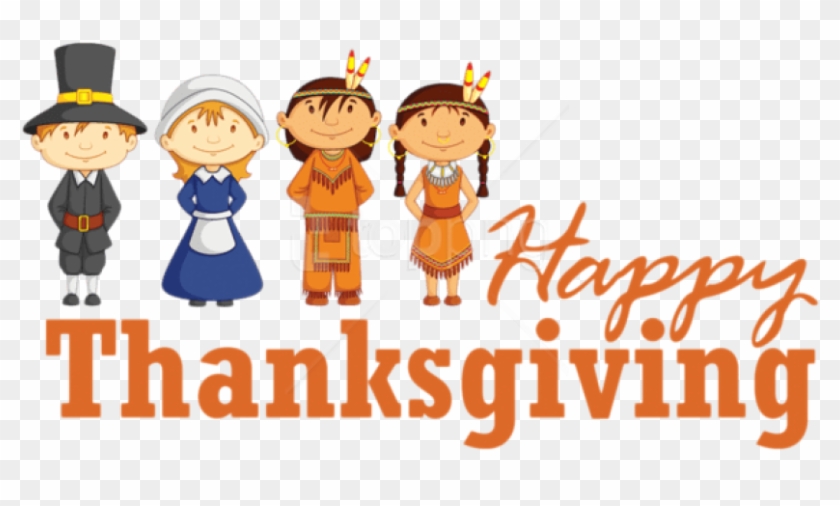 Free Png Download Transparent Happy Thanksgiving With - Cartoon Clipart #3250736