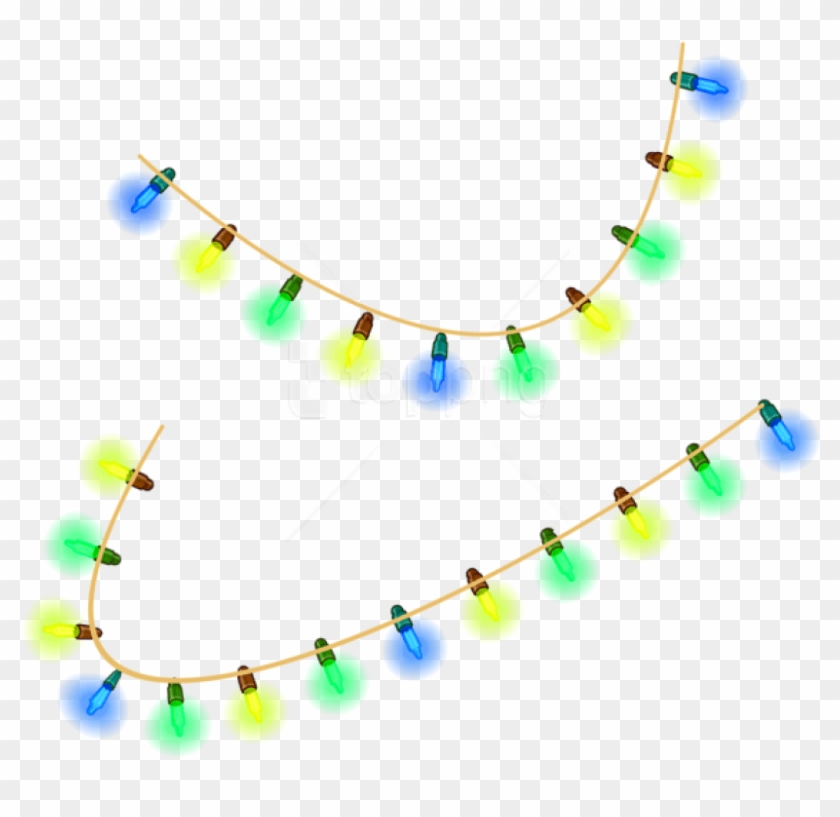 Free Png Transparent Christmas Lightspicture Png - Christmas Lights Blank Background Clipart #3250885