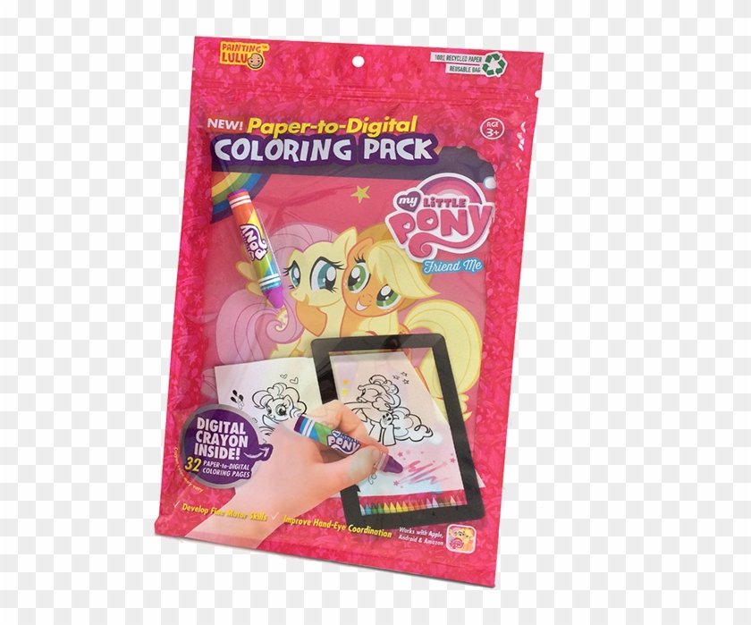 Coloring Pack That Includes A Paper Coloring Book, - My Little Pony Friendship Clipart