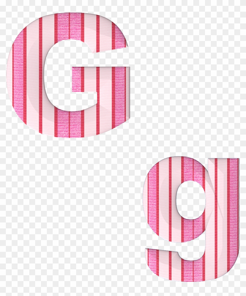 Abc Alphabet G Fabric Stripes Png Image - Circle Clipart #3251860