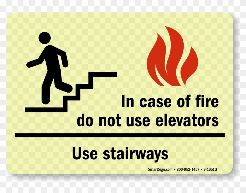 Zoom, Price, Buy - Do Not Use The Elevator In Case Clipart