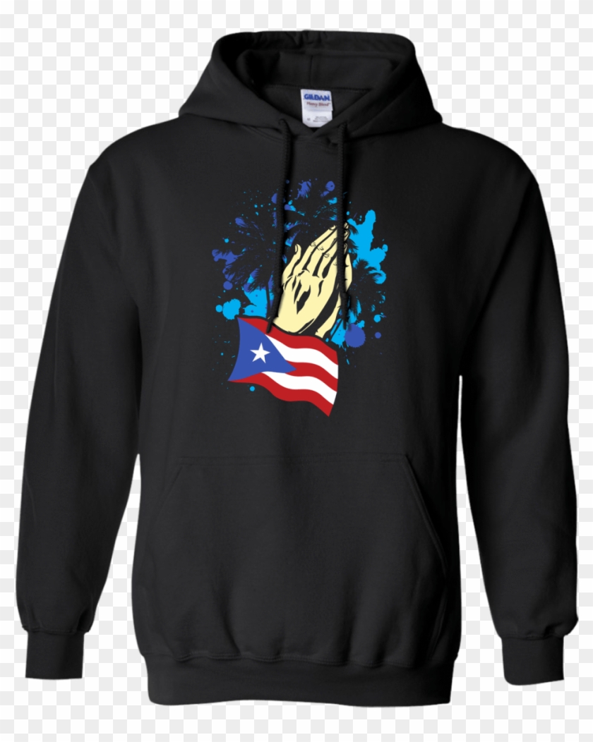 Pray For Puerto Rico - Chicago Blackhawks Bandana Hoodie Clipart