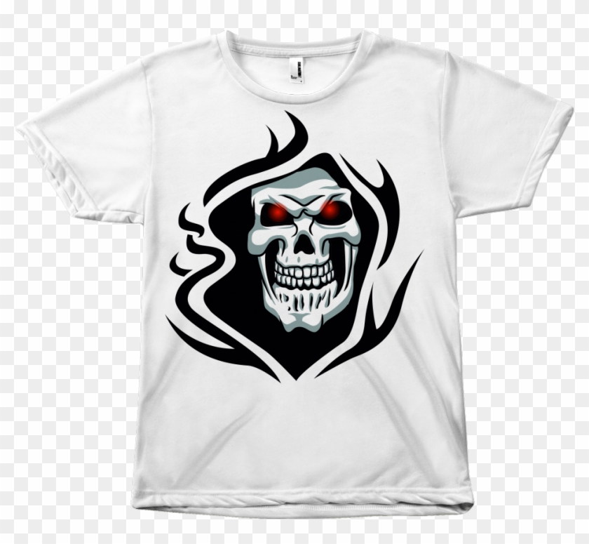 Grim Reaper Skull T-shirt - Grim Reaper Head Logo Clipart #3252970