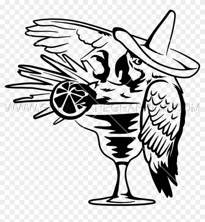 Vector Transparent Stock Margarita Clipart Black And - Clip Art - Png Download