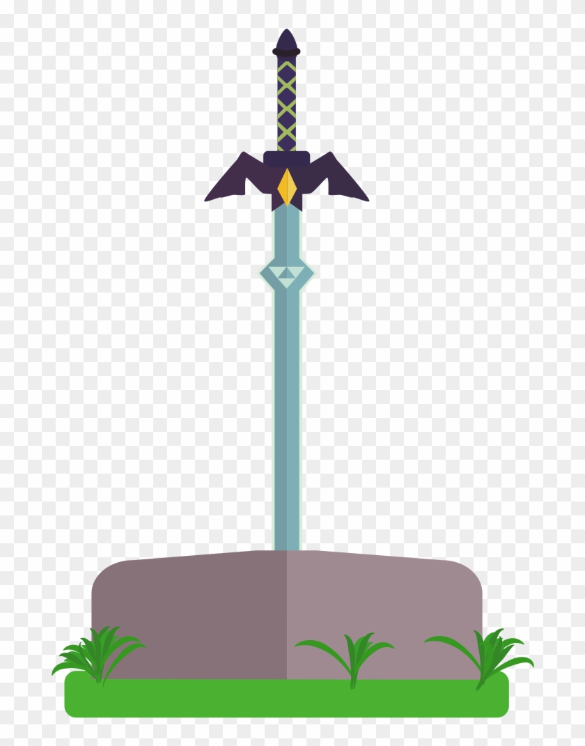 The Legend Of Zelda - Master Sword Clipart - Png Download