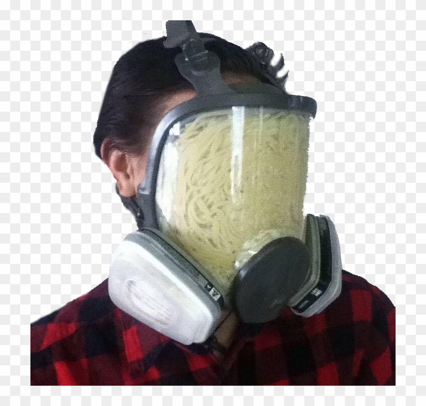 Transparent Spaghetti Transparent Background - Gas Mask With Spaghetti Clipart #3254640