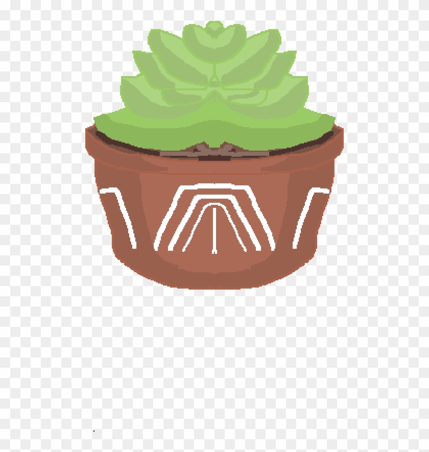 Succulent - Cupcake Clipart #3255357