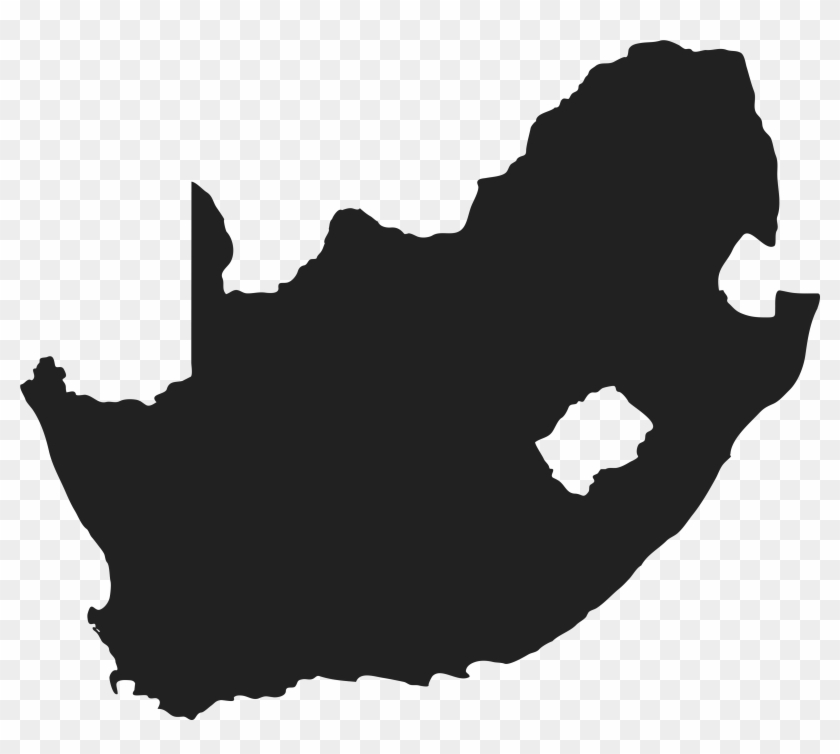 Clipart Resolution 5000*5000 - South Africa Map Silhouette - Png Download