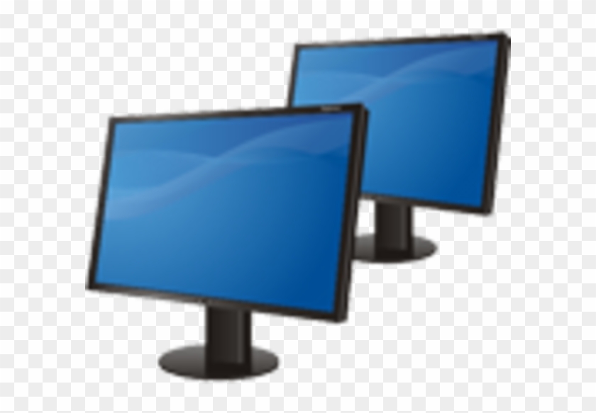 Computers Free Images At Clker Com Vector Ⓒ - Multiple Monitor Icon Clipart