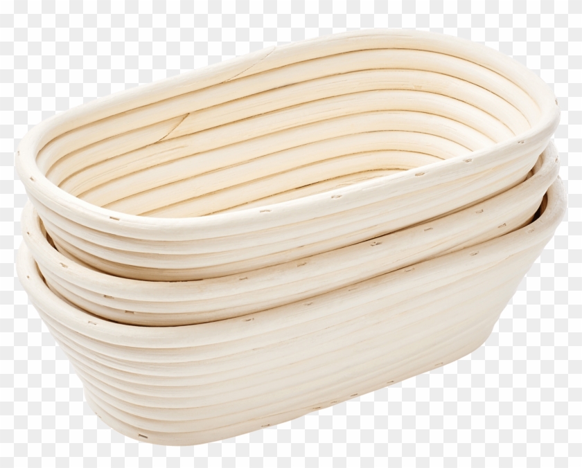Oval Banneton Proofing Baskets - Wood Clipart #3255952