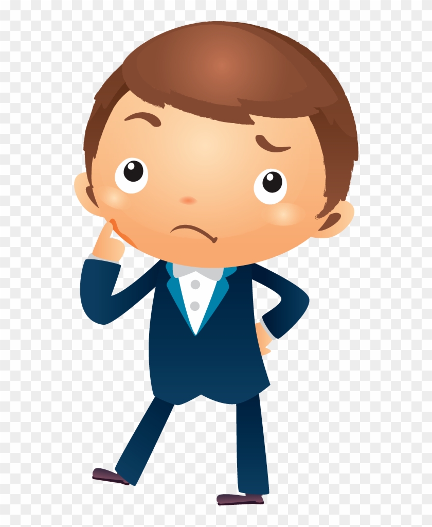 Person Thinking Png - Boy Thinking Cartoon Png Clipart