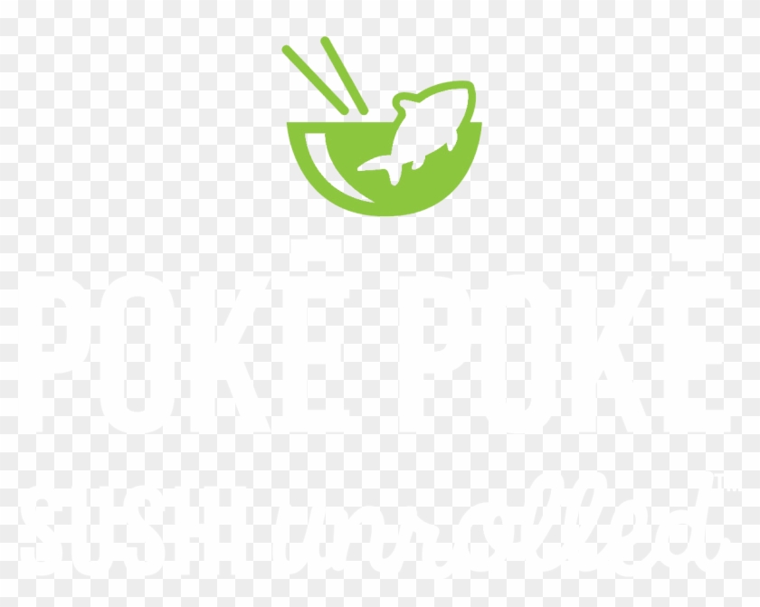 Welcome To Poke Poke Sushi Unrolled Logo - Emblem Clipart