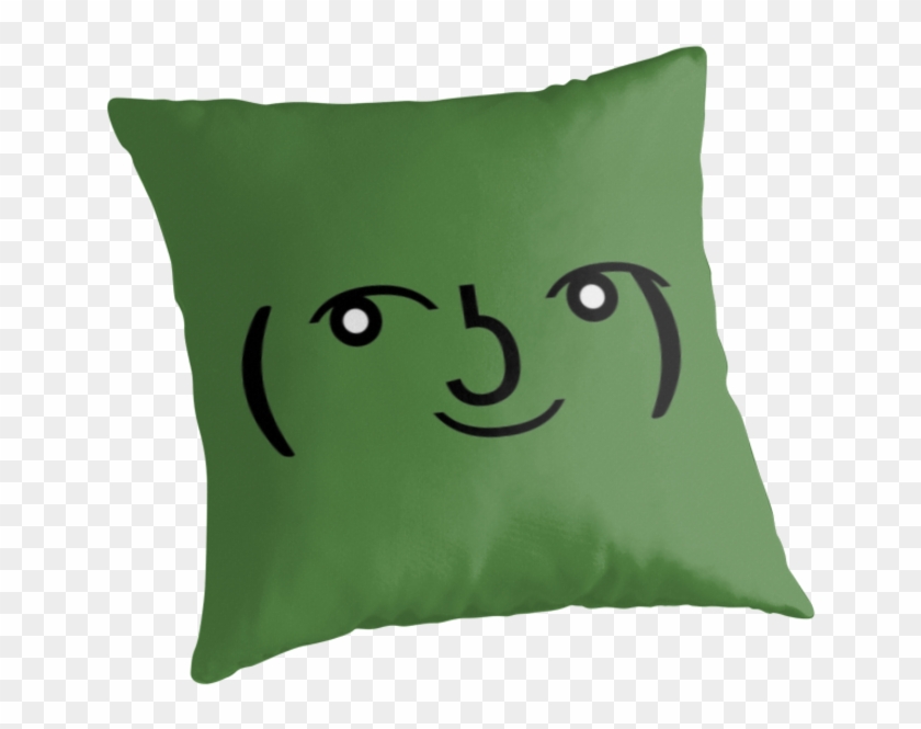 "le Lenny Face " Throw Pillows Dzdn Redbubble - Pepe The Frog Clipart #3256967