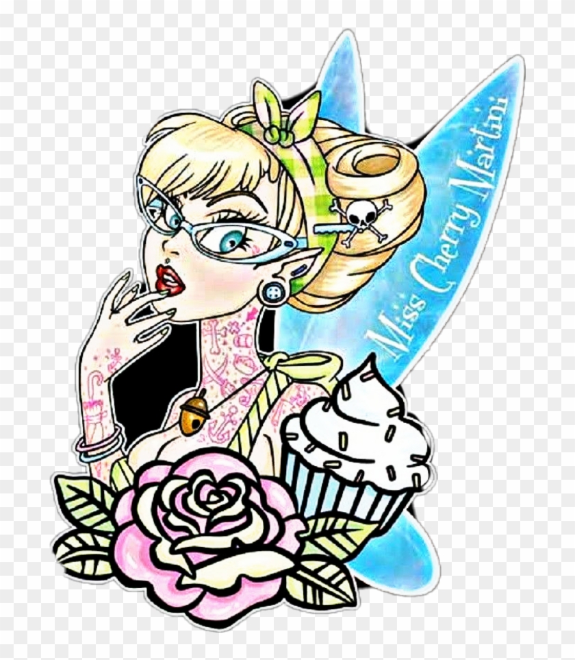 Tinkerbell Sticker - Tattooed Tinkerbell Clipart