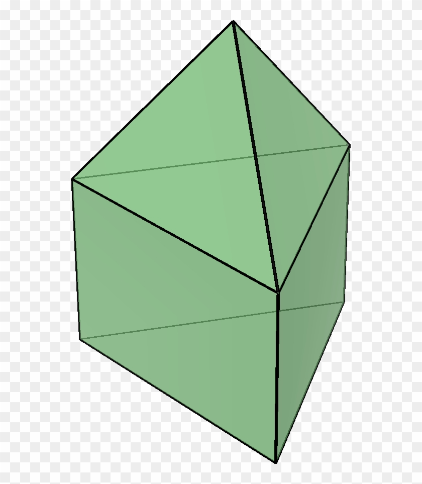 Elongated Trigonal Pyramid - Triangle Clipart #3257085