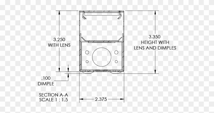Alcon Lighting Beam 253 Series 12145-8 Led - Technical Drawing Clipart