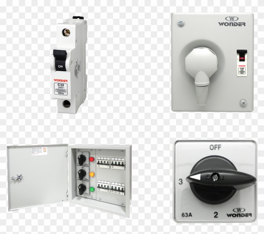 Extensible Ring Switches And Circuit Breakers - Control Panel Clipart
