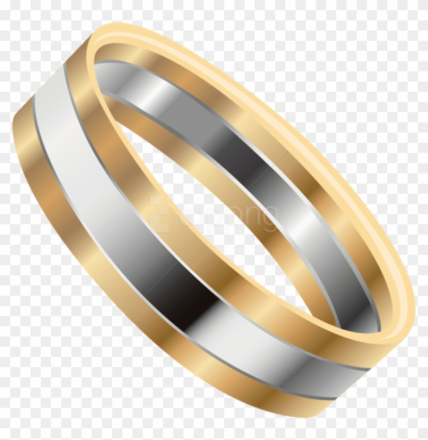 Free Png Download Gold Silver Wedding Ring Clipart - Bangle Transparent Png #3257859