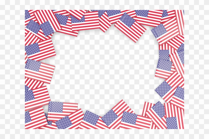 Illustration Of Flag Of United States Of America - United States Flag Frame Clipart