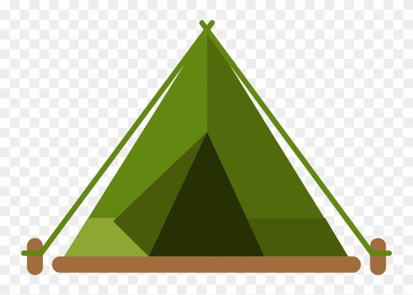 Tent Flat Icon Vector - Vector Tent Png Clipart