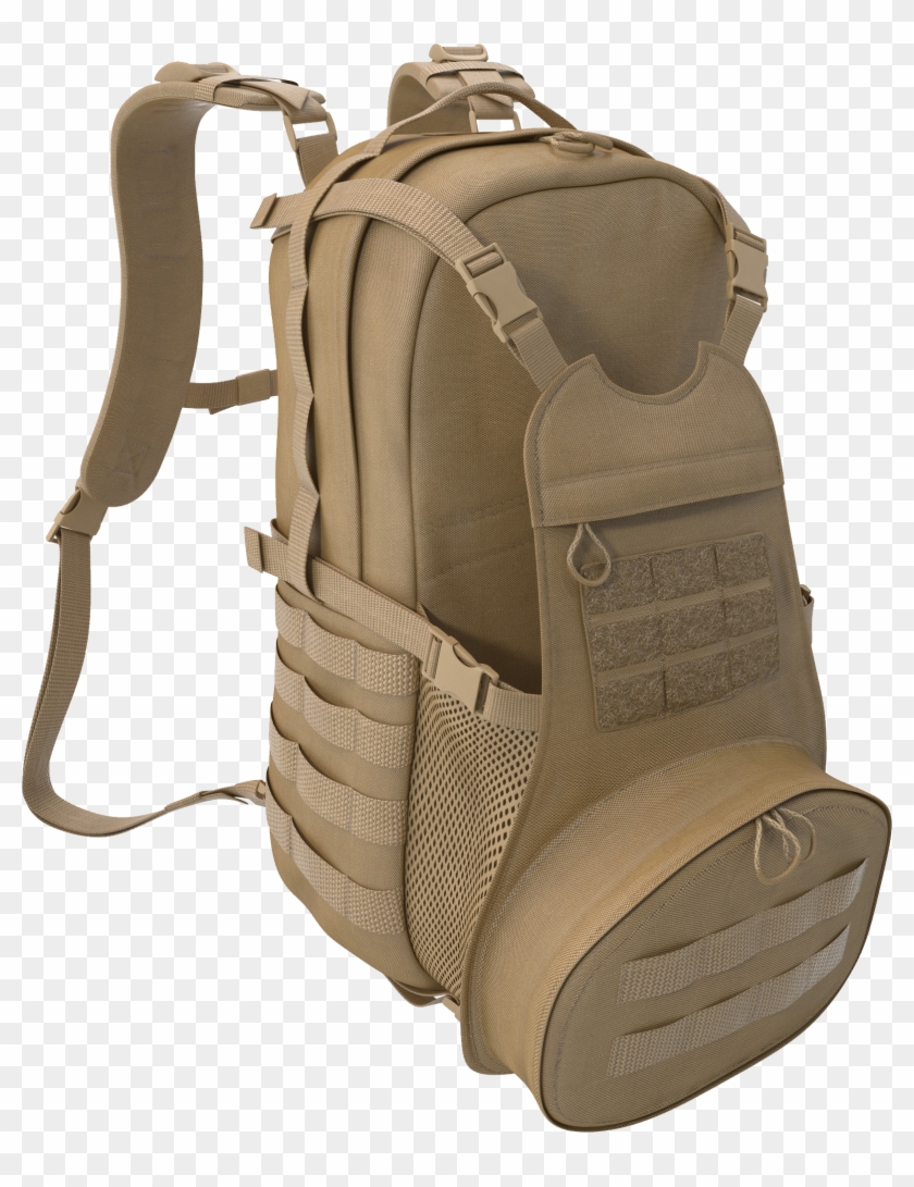 Military Bag With Extra Pockets - Travel Backpack Png Clipart #3258247