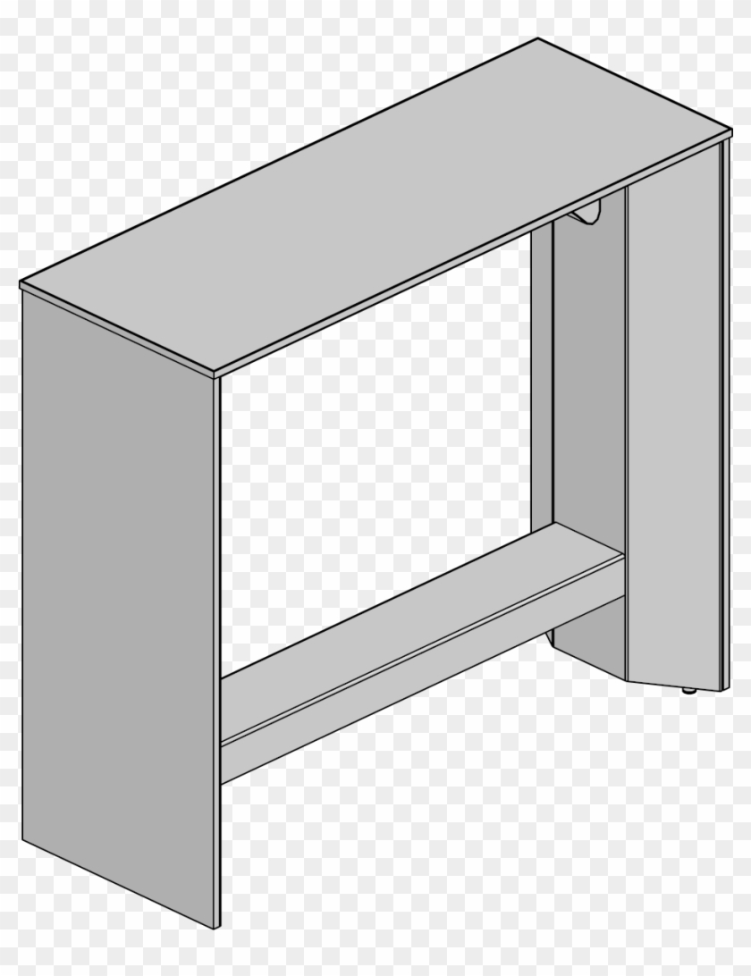 Campfire - Slim&nbsp - Tbl-stdng&nbsp - H,18x42x48,hpl - Coffee Table Clipart #3258554