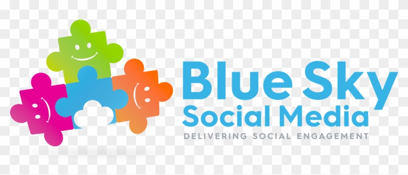 Blue Sky Social Media Logo - Graphic Design Clipart #3258897