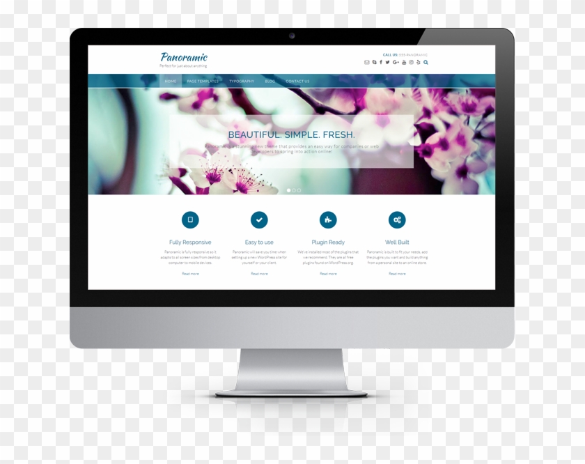 Panoramic-imac - Property Agent Landing Page Clipart