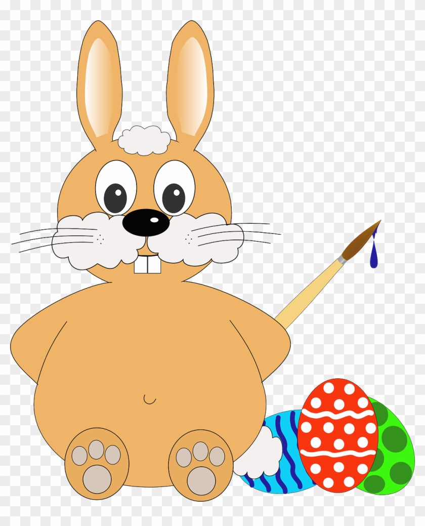 Easter Rabbit Eggs Easter Bunny Png Image - Påskehare Png Clipart #3259535