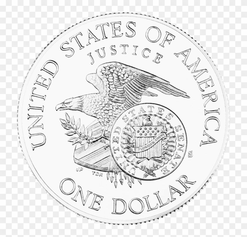 Silver Dollar Sign Png - Silver Dollar Transparent Background Clipart #3259804