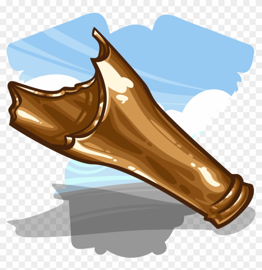 Broken Beer Bottle - Illustration Clipart #3260523