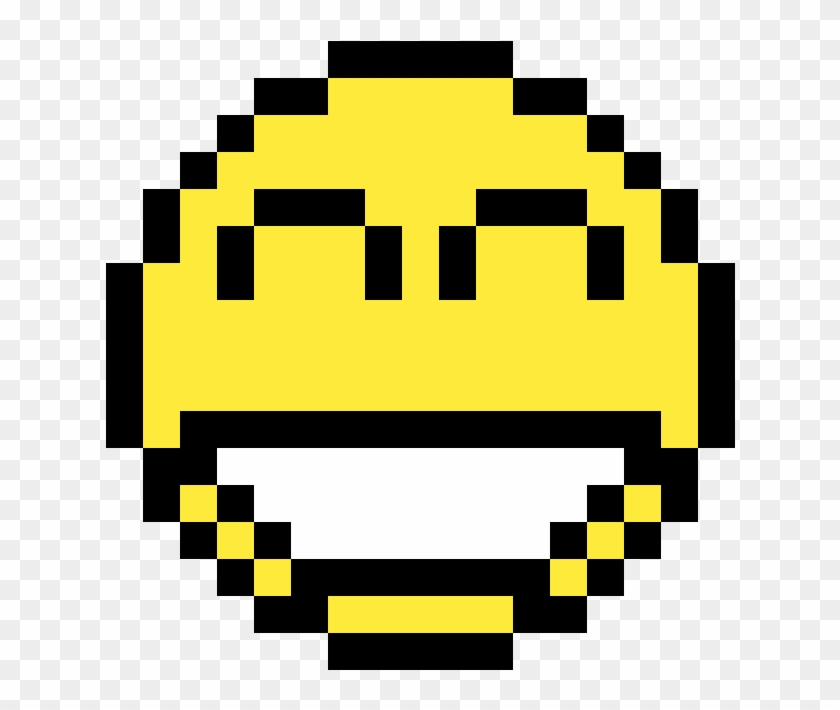 Super Happy Face - Happy Face Pixel Art Clipart