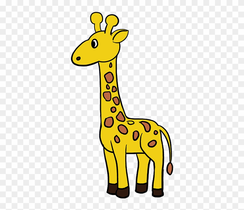 Giraffe Tongue Png - Simple Giraffe Drawing Clipart #3261727