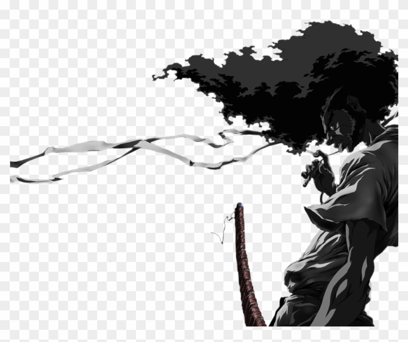 Afro Samurai Render Photo Black And White Anime Characters