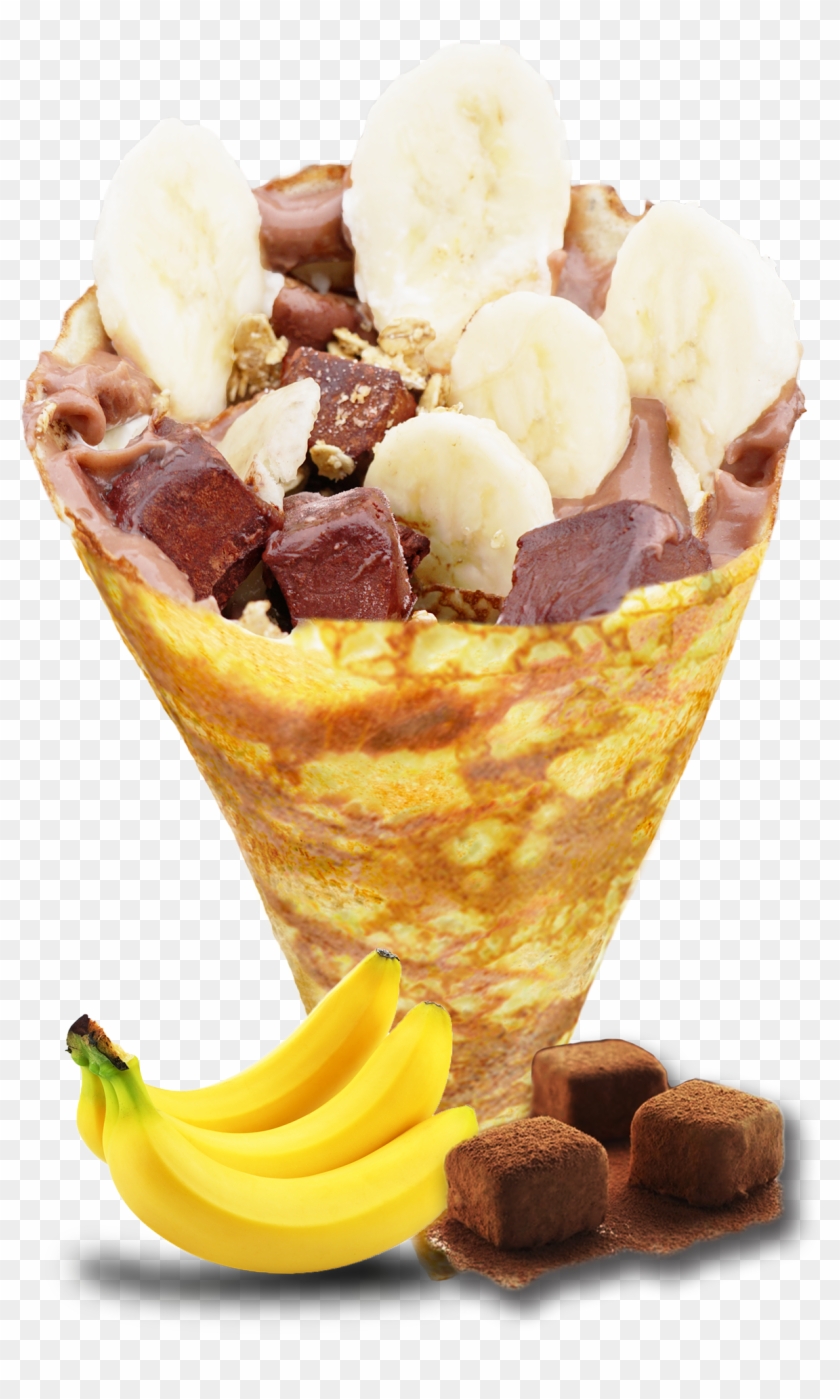 Banana Chocolate - T Swirl Crepe Clipart