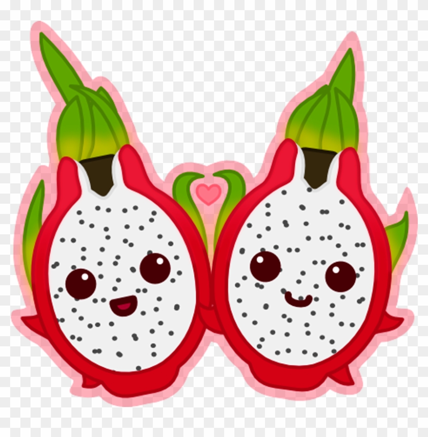Fruit Clipart Animated - Dragon Fruit Cartoon Clipart - Png Download