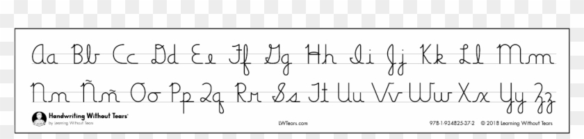 Cursive Alphabet Desk Strips - Handwriting Clipart