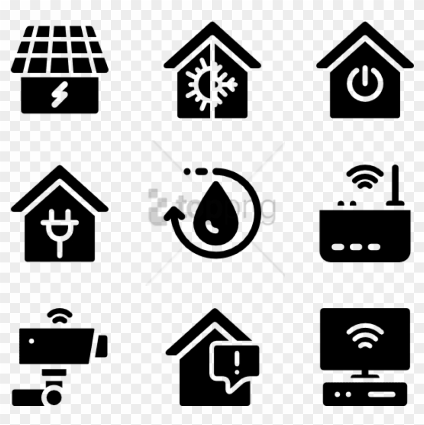 Free Png Home Vector Psd - Smart Home Icon Png Clipart #3262655