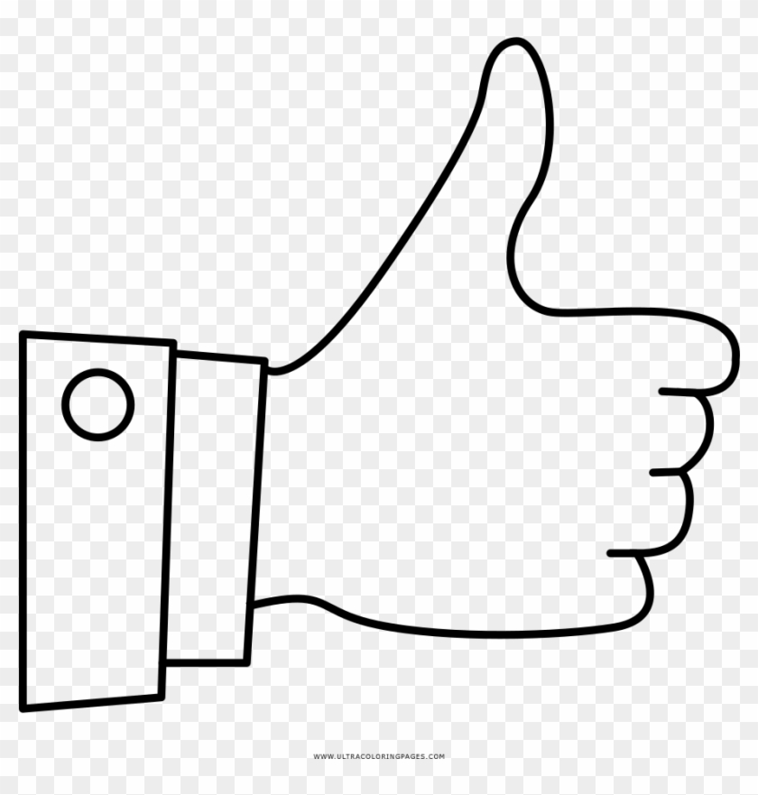 Thumbs Up Coloring Page Residence Ultra Pages For 7 - Line Art Clipart