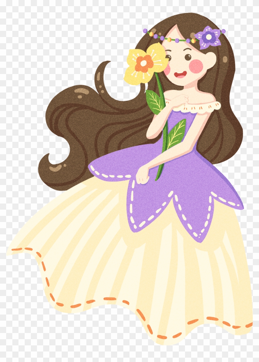 Girl Element Fashion Flower Fairy Png And Psd - Illustration Clipart #3262790