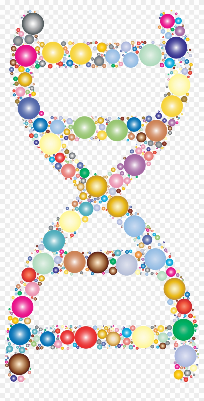This Free Icons Png Design Of Prismatic Dna Helix Circles - Clip Art Molecular Biology Transparent Png
