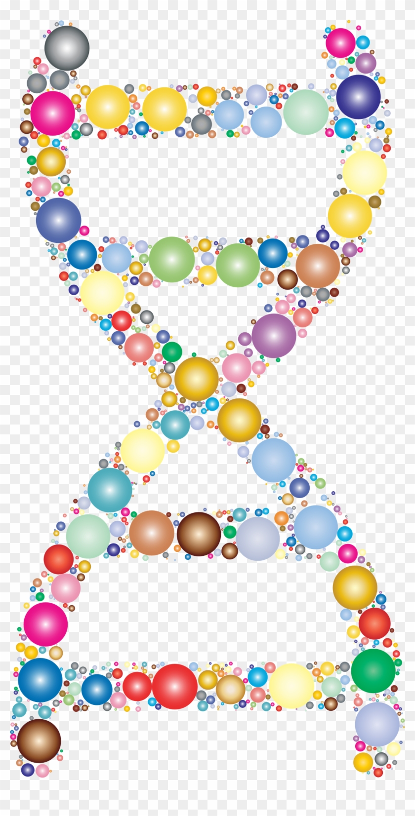 This Free Icons Png Design Of Prismatic Dna Helix Circles - Clip Art Molecular Biology Transparent Png #3262825