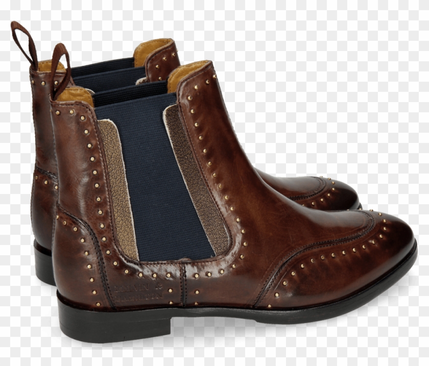 Ankle Boots Daisy 4 Mogano Rivets - Damen Melvin & Hamilton Chelsea-boots Daisy 4 Clipart #3263333