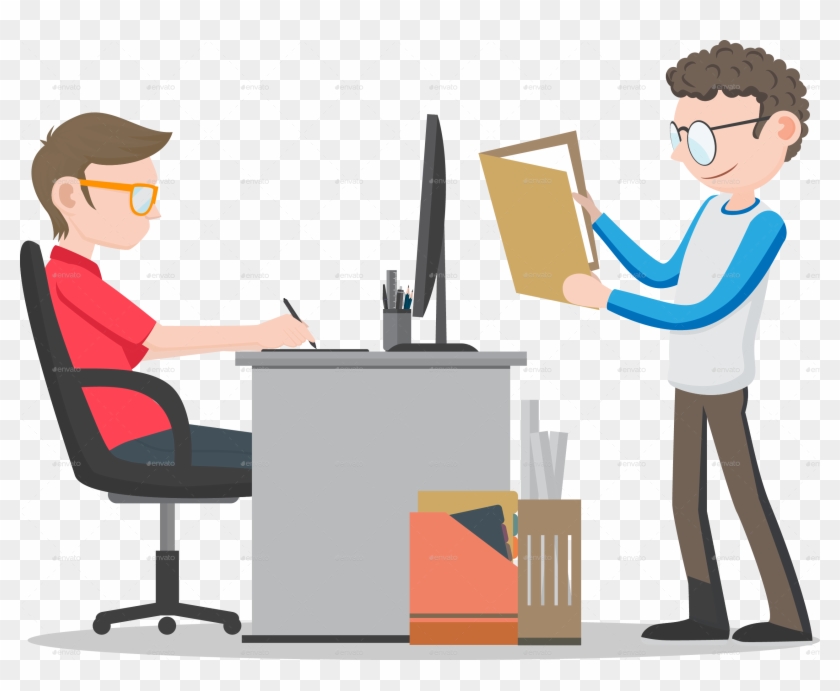 Office Clipart Office Desk - Office Work Work Clipart - Png Download #3263706
