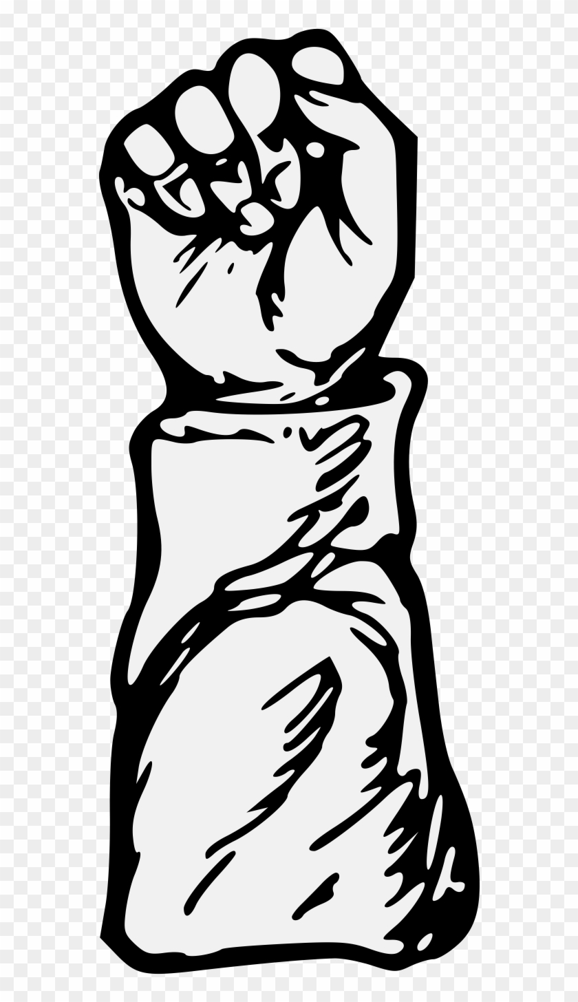 Cubit Arm Vested - Illustration Clipart